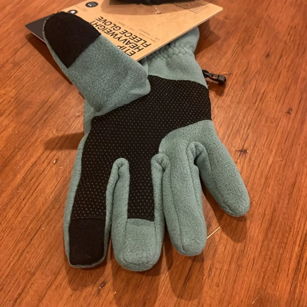 The North Face E Tip Fleece Winter Gloves new Dark Sage Green Mens Size Medium